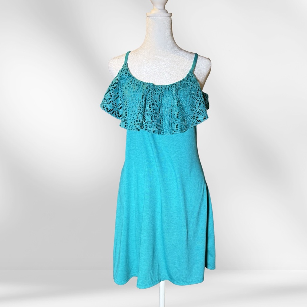 Xhilaration Swim swimsuit bikini cover up dress in size M Blue